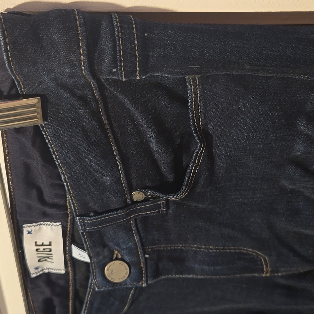 PAIGE Women's Deep Indigo Skinny Jeans - Picture 4 of 8